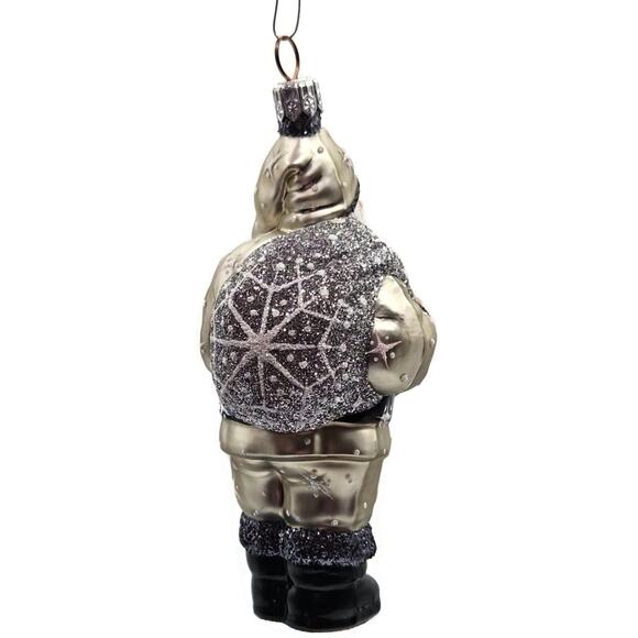 Patricia Breen Nordstrom Santa Claus Platinum Snowflakes Christmas Tree Ornament - Picture 9 of 11